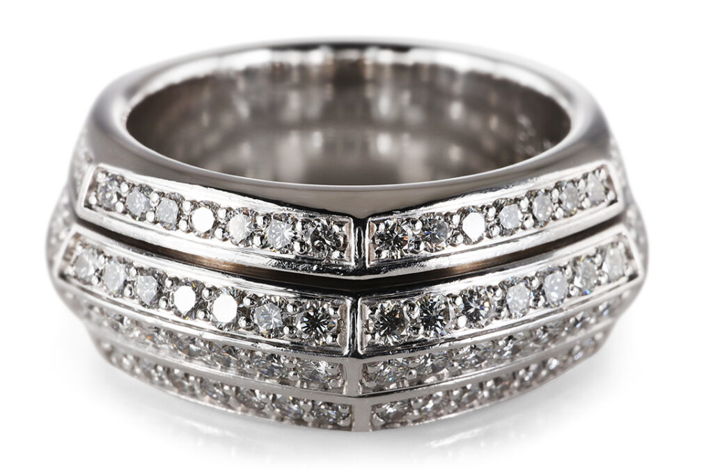 Piaget Ring Drehring Possession Hexagon Pave 168 Brillanten Gr 55 [BRORS 20771]