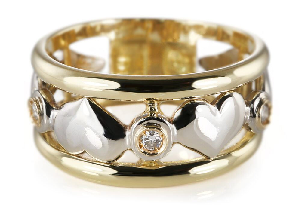Ring Wempe Herz 3 Brillanten insg ca 0,45 ct TW/VS 750 Gold [BRORS 20775]