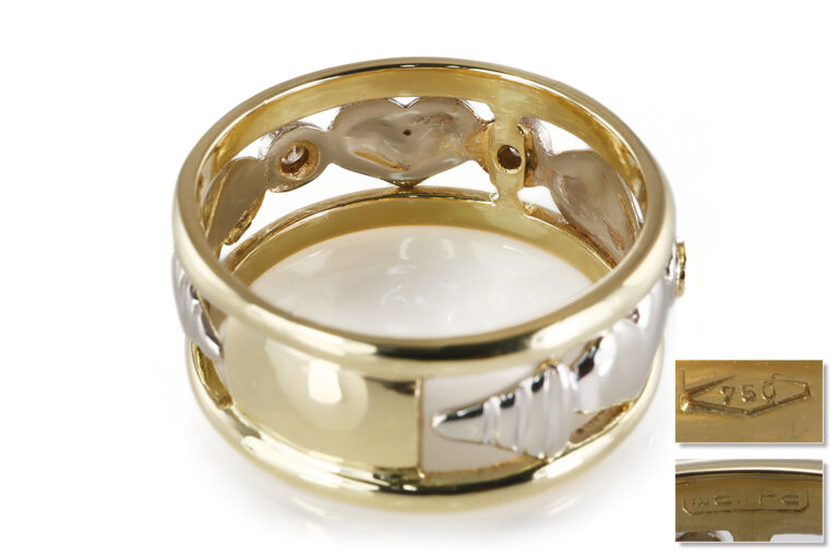 Ring Wempe Herz 3 Brillanten insg ca 0,45 ct TW/VS 750 Gold [BRORS 20775]