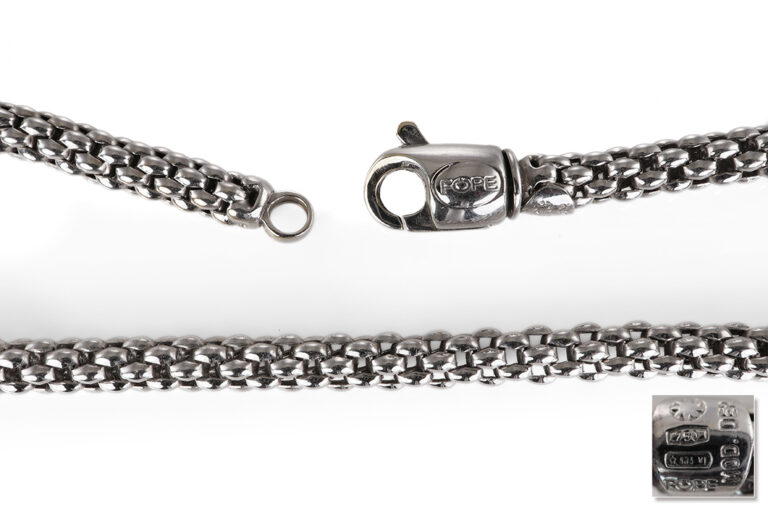 Fope Kette m. Anhänger (nicht von Fope) 4 Brillanten ca 1,2 ct 750 [BRORS 20810]