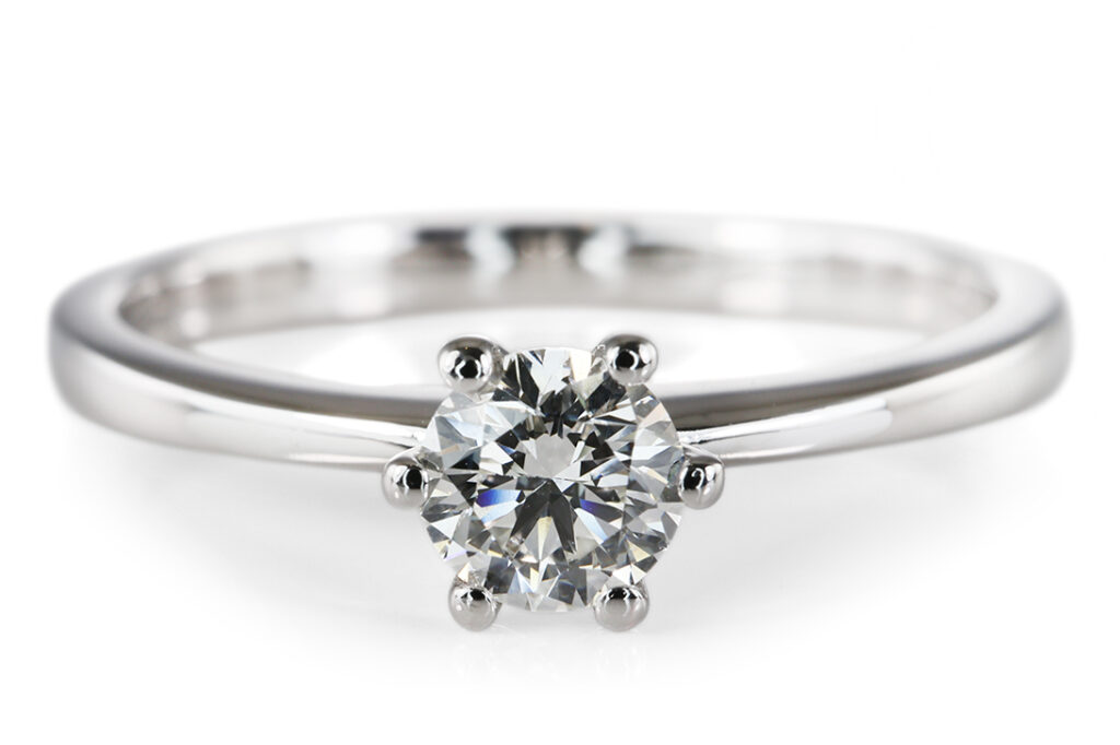 Wempe Renaissance Ring 1 Brillant 0,27 ct G/SI 750 Weißgold Gr 56 [BRORS 20812]