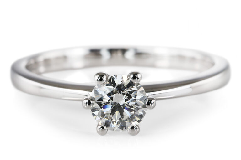 Wempe Renaissance Ring 1 Brillant 0,27 ct G/SI 750 Weißgold Gr 56 [BRORS 20812]
