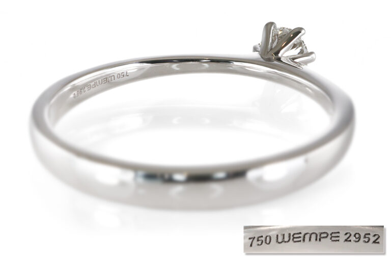 Wempe Renaissance Ring 1 Brillant 0,27 ct G/SI 750 Weißgold Gr 56 [BRORS 20812]