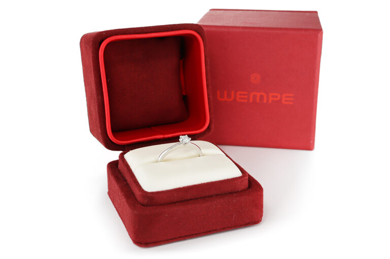 Wempe Renaissance Ring 1 Brillant 0,27 ct G/SI 750 Weißgold Gr 56 [BRORS 20812]