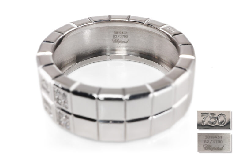 Chopard Ring ICE CUBE 16 Brillanten ca 0,12 ct 750 Weißgold Gr 57 [BRORS 20840]