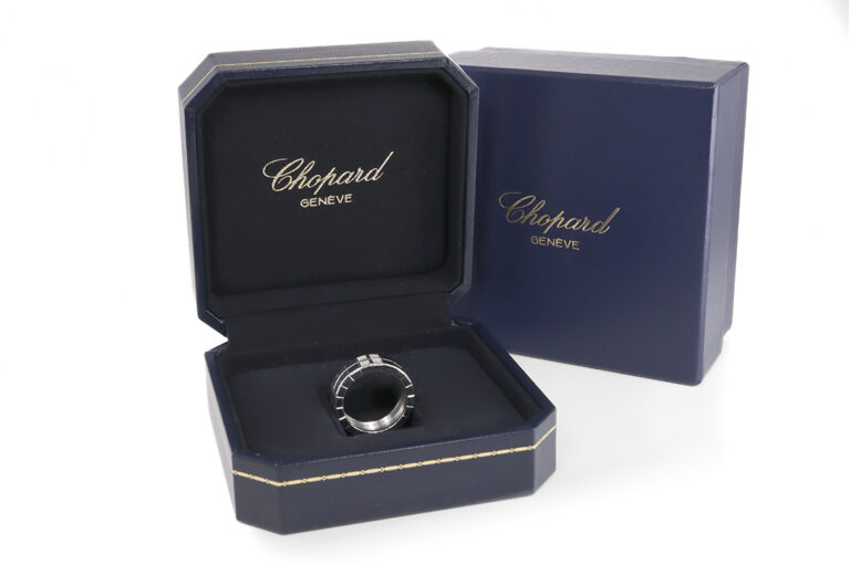 Chopard Ring ICE CUBE 16 Brillanten ca 0,12 ct 750 Weißgold Gr 57 [BRORS 20840]