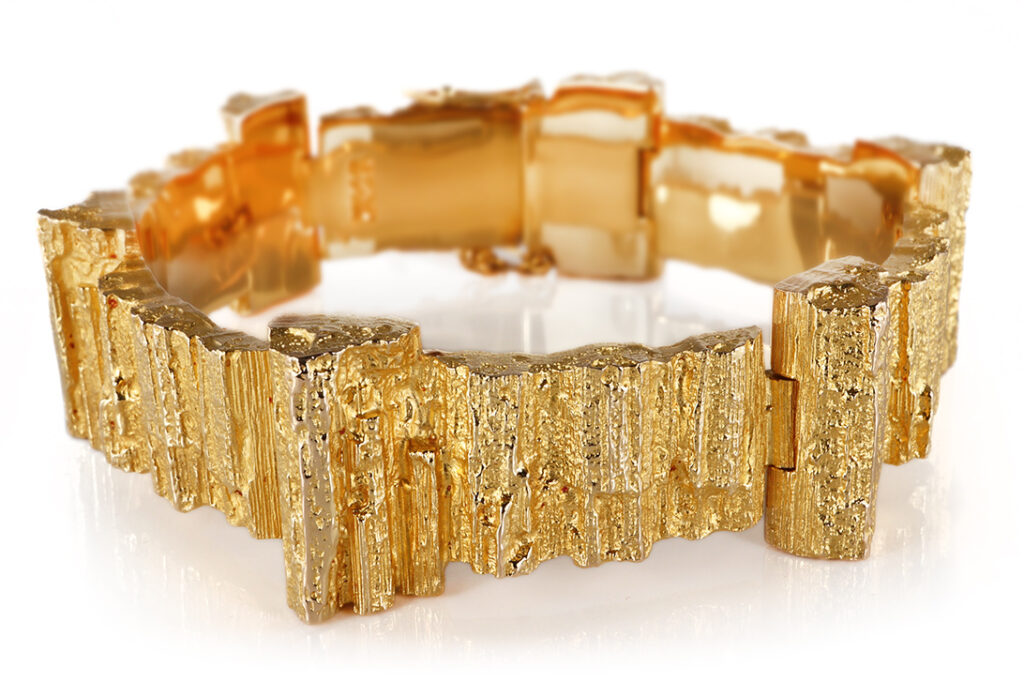 Armband Lapponia Björn Weckström vintage 1981 585 Gelbgold 65 g [BRORS 20841]