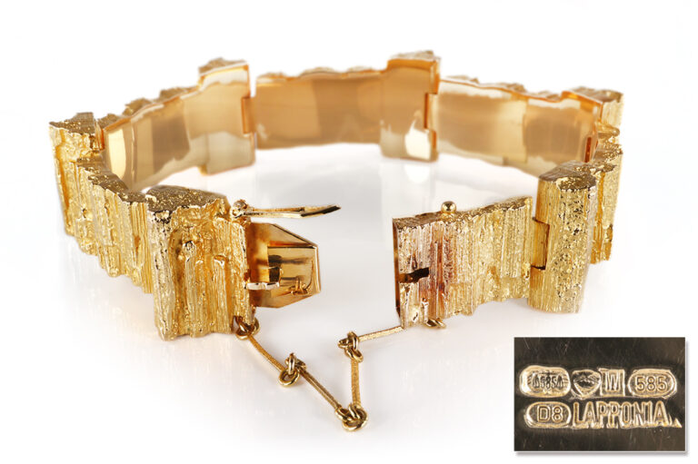 Armband Lapponia Björn Weckström vintage 1981 585 Gelbgold 65 g [BRORS 20841]