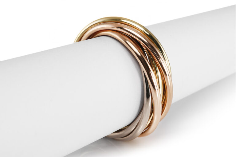 Ring Cartier Trinity 7 Band Ring 750 Gold Gr. 51 original Papiere [BRORS 20847]
