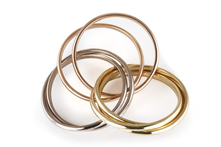 Ring Cartier Trinity 7 Band Ring 750 Gold Gr. 51 original Papiere [BRORS 20847]