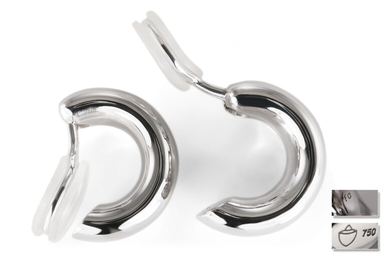 Halbcreolen Ohrclips Isabelle FA 750 Weißgold Höhe 18,3 mm 11,8 g [BRORS 20848]