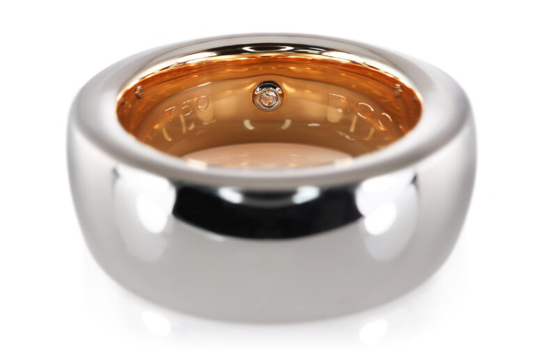 Ring NOOR *Hidden Diamond* 1 Brillant TW/VVS 750 Weiß Rose Gr 55 [BRORS 20852]