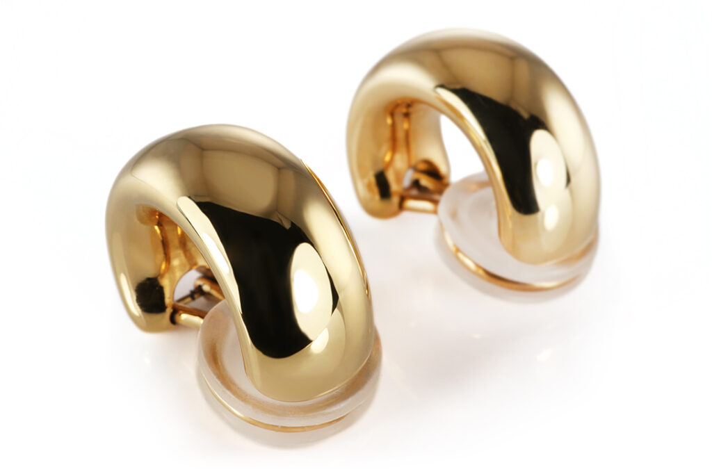 Halbcreolen Ohrclips Isabelle FA 750 Gold Höhe 18,2 mm 10,2 g [BRORS 20853]