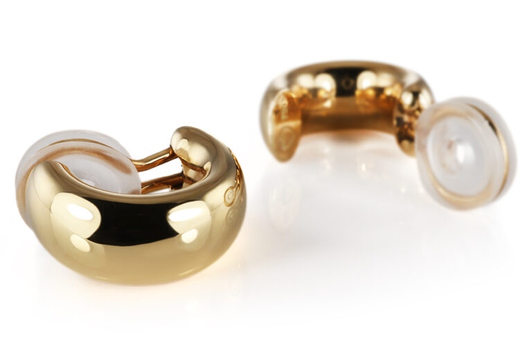 Halbcreolen Ohrclips Isabelle FA 750 Gold Höhe 18,2 mm 10,2 g [BRORS 20853]