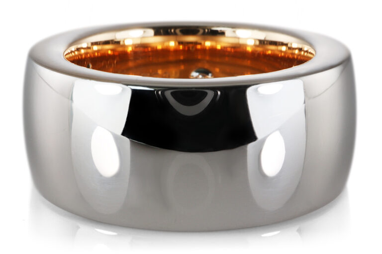 Ring NOOR *Hidden Diamond* 1 Brillant TW/VVS 750 Weiß Rose Gr 55 [BRORS 20855]