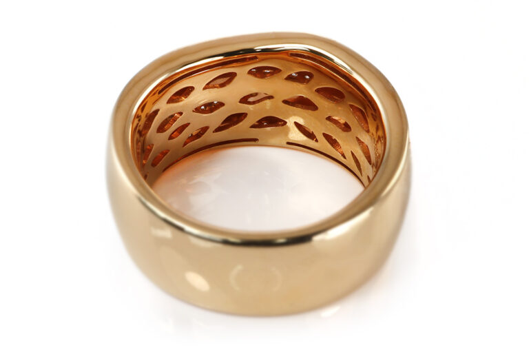 Ring Leo Wittwer 112 Brillanten ca 0,7 ct TW/VS 750 Gelbgold Gr 58 [BRORS 20859]
