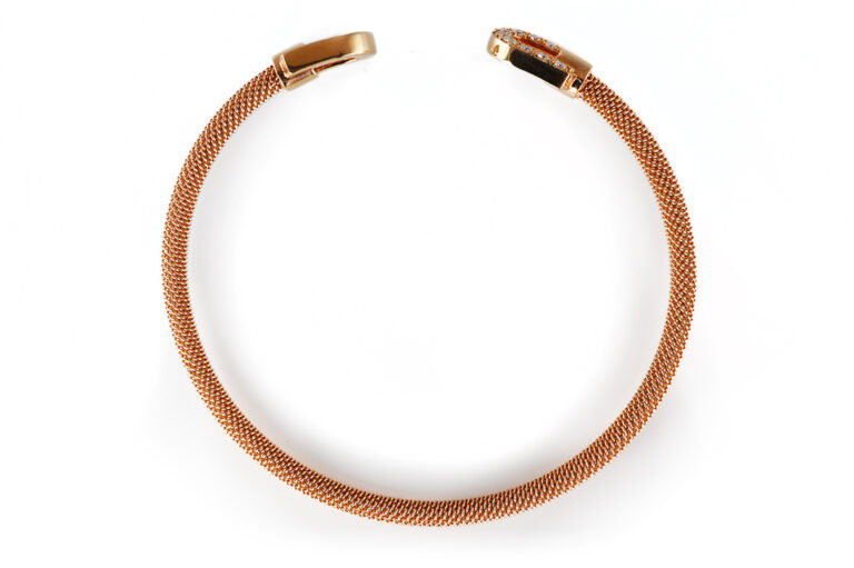 Armreif Leo Wittwer 10 Brillanten ca 0,3 ct TW/VS 750 Gelbgold [BRORS 20862]