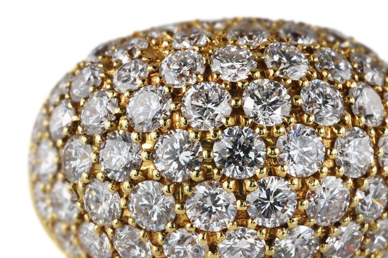 Ohrstecker 170 Brillanten ca 5,96 ct ! TW/VS 750 Gelbgold [BRORS 20865]