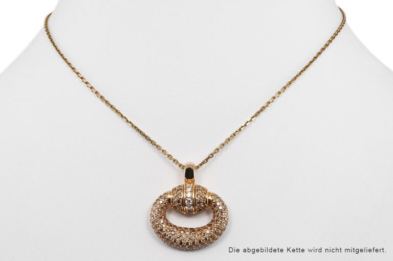 Anhänger LEO WITTWER 276 Brillanten ca. 3,94 ct 750 Rosegold [BRORS 20866]