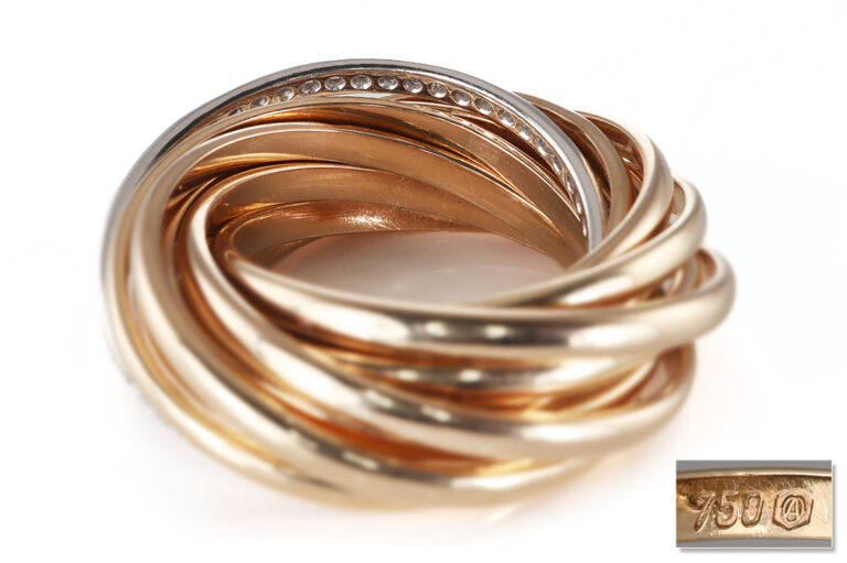 Ring Mehrbandring A.ODENWALD 50 Brillanten 0,25 ct TW/VS 750 Gold [BRORS 20877]