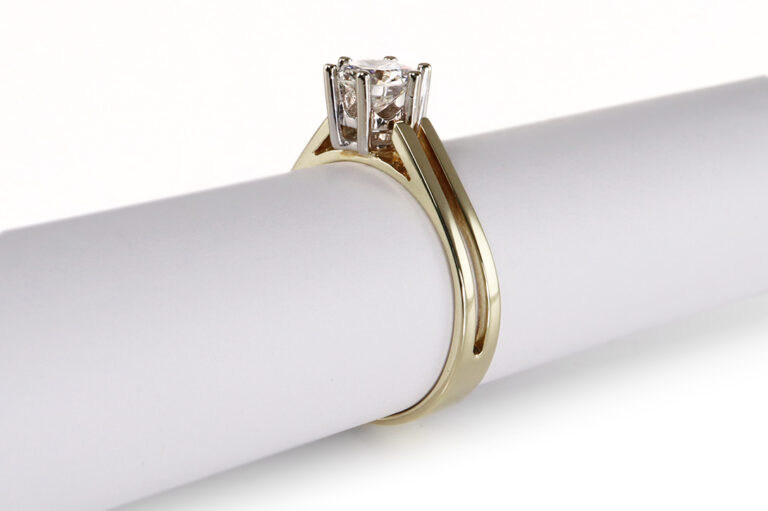 Ring Solitär Brillant ca. 0,55 ct River/VS2 585 Gold Gr. 51 IGI [BRORS 20504]