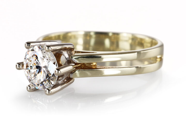 Ring Solitär Brillant ca. 0,55 ct River/VS2 585 Gold Gr. 51 IGI [BRORS 20504]