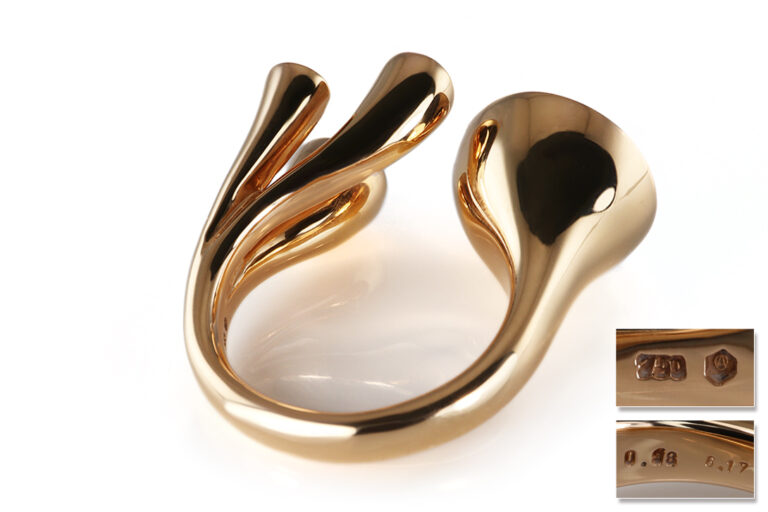 Ring A.ODENWALD Karlotta Morganit Saphire unbehandelt 750 Rosegold [BRORS 20880]