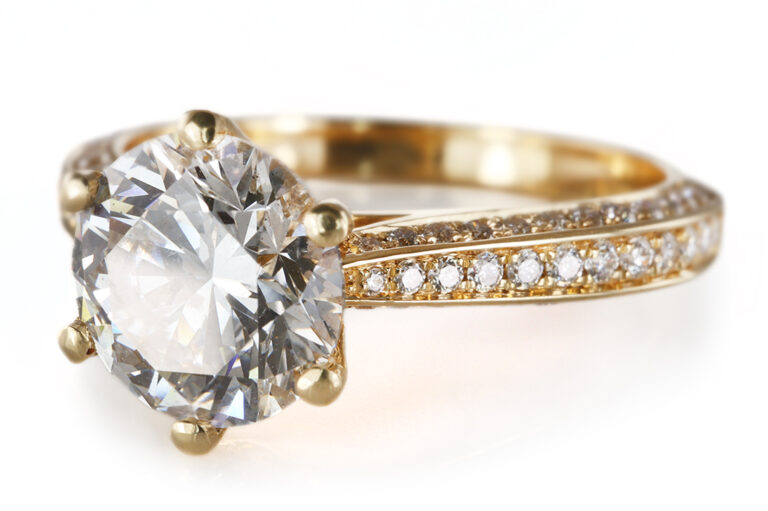 Ring 73 Brillanten 1,5ct I/SI2 + 0,36 ct TW/VS 750 Gelbgold Gr 54 [BRORS 20897]