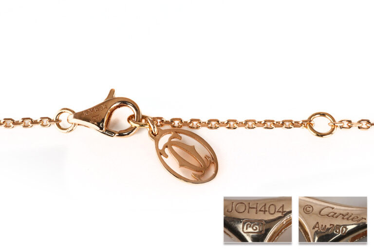 Cartier Kette Anhänger LOVE 54 Brillanten von Cartier überholt Box [BRORS 20900]