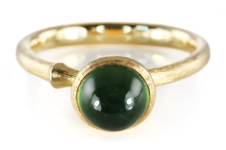 NEU Ring Ole Lynggaard Lotus No0 grüner Turmalin Gr 51 [BRORS 20902]