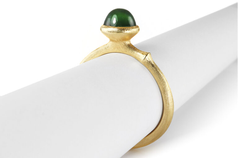 NEU Ring Ole Lynggaard Lotus No0 grüner Turmalin Gr 51 [BRORS 20902]