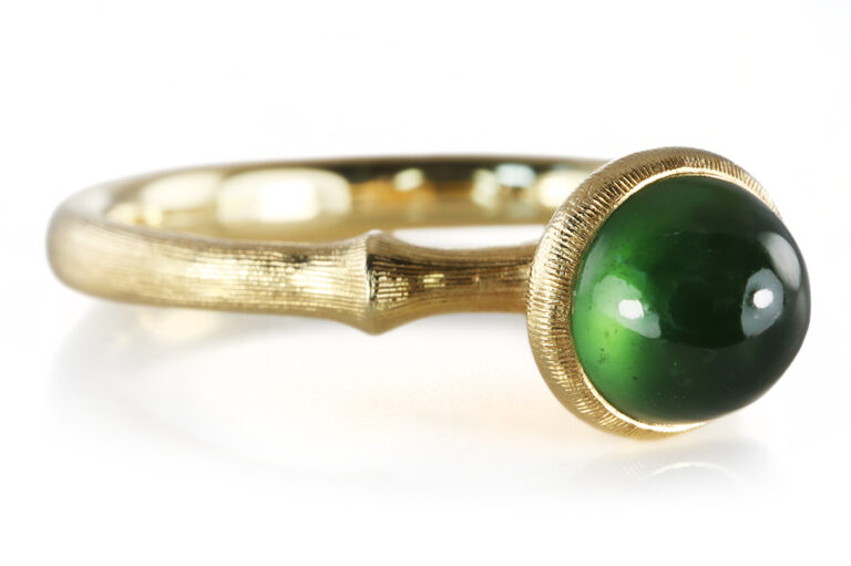 NEU Ring Ole Lynggaard Lotus No0 grüner Turmalin Gr 51 [BRORS 20902]