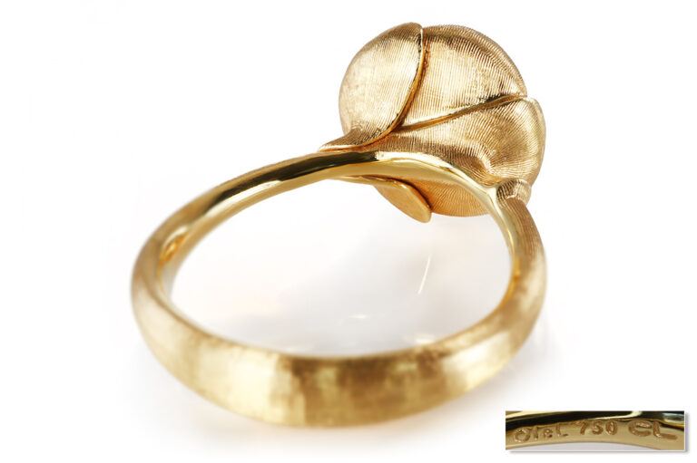 NEU Ring Ole Lynggaard Lotus No2 Mondstein Blush Gr 53 [BRORS 20904]