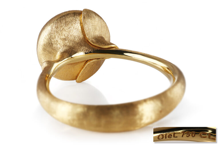 NEU Ring Ole Lynggaard Lotus No2 Mondstein Blush Gr 53 [BRORS 20912]