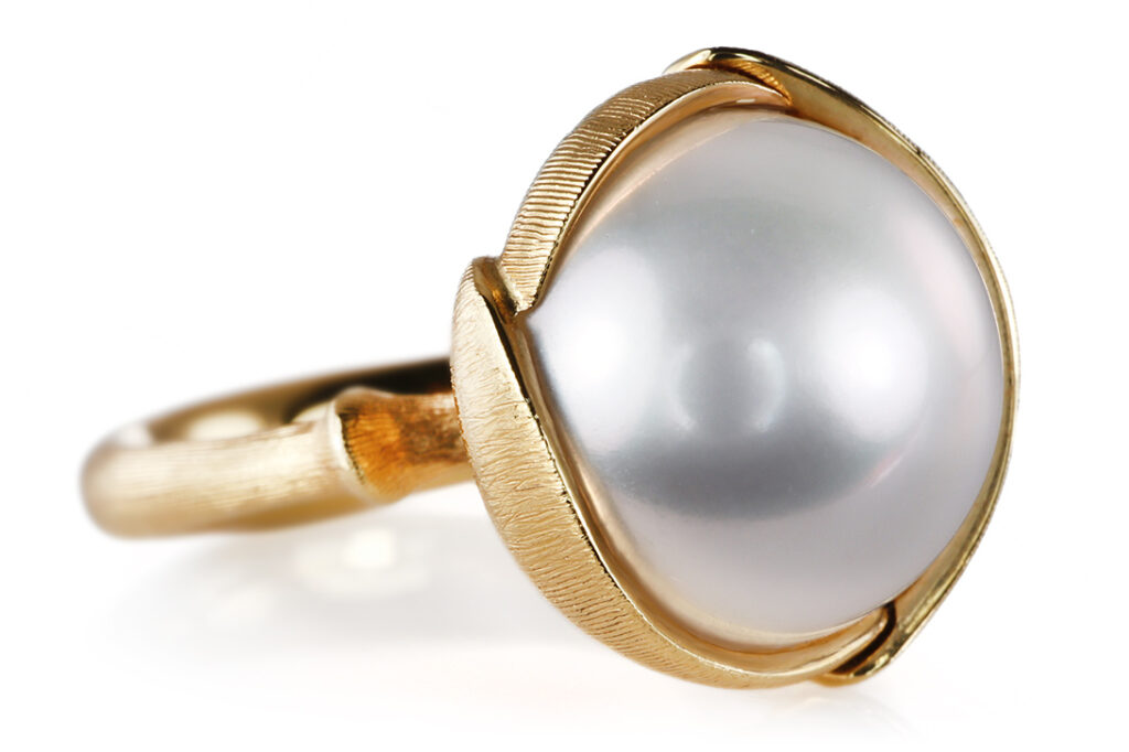 Ring Ole Lynggaard Lotus Pearl Medium Südsee Perle Gr 53 [BRORS 20913]