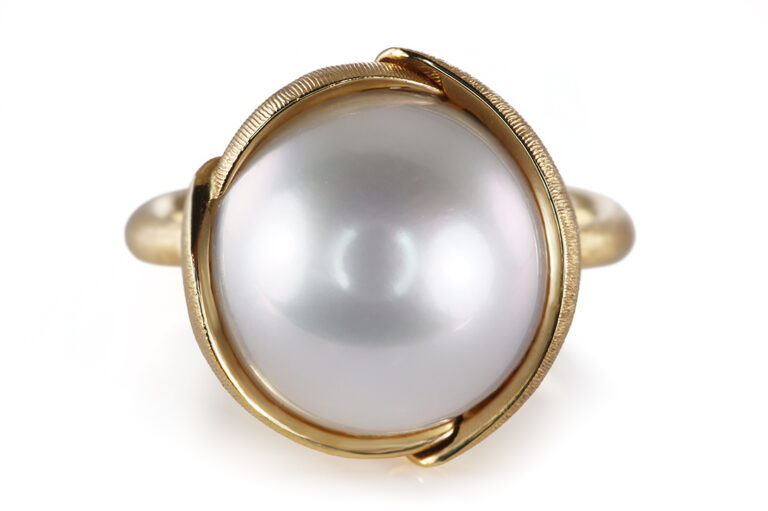 Ring Ole Lynggaard Lotus Pearl Medium Südsee Perle Gr 53 [BRORS 20913]