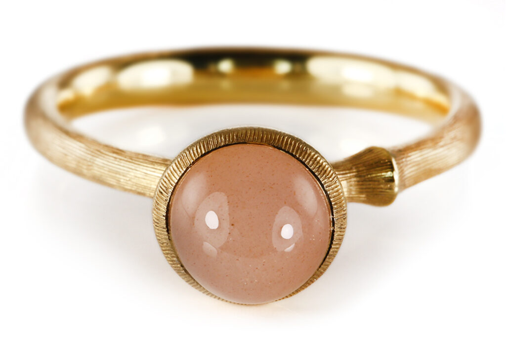 NEU Ring Ole Lynggaard Lotus No0 Mondsten Blush Gr 52 [BRORS 20914]