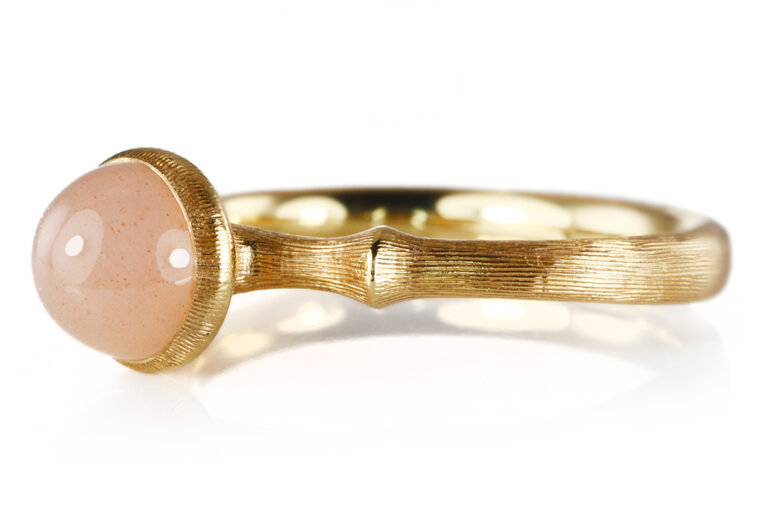 NEU Ring Ole Lynggaard Lotus No0 Mondsten Blush Gr 52 [BRORS 20914]