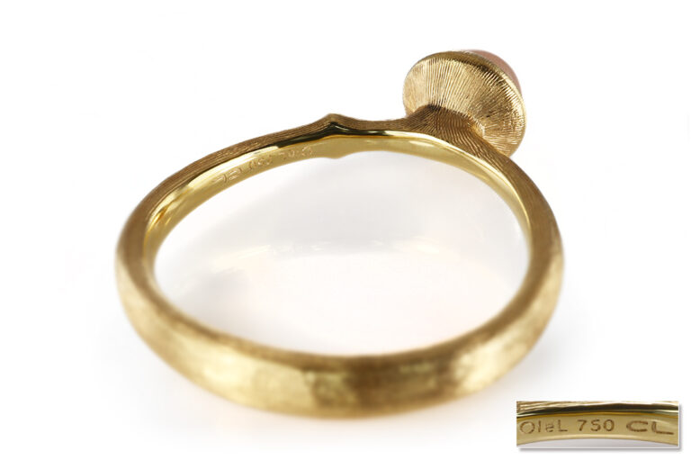 NEU Ring Ole Lynggaard Lotus No0 Mondsten Blush Gr 52 [BRORS 20914]