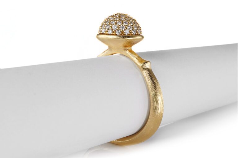 NEU Ring Ole Lynggaard Lotus Pavé MIDDLE 76 Brillanten Gr 54 [BRORS 20916]