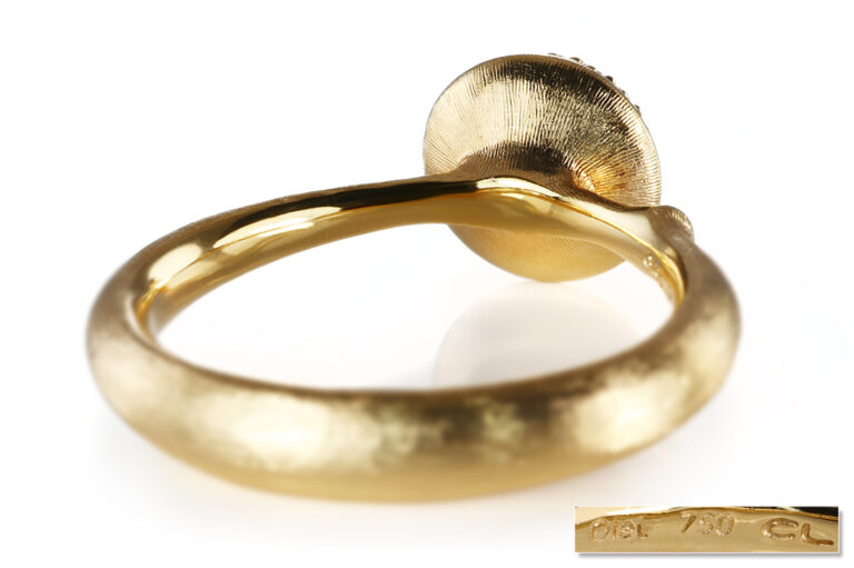 NEU Ring Ole Lynggaard Lotus Pavé MIDDLE 76 Brillanten Gr 54 [BRORS 20916]