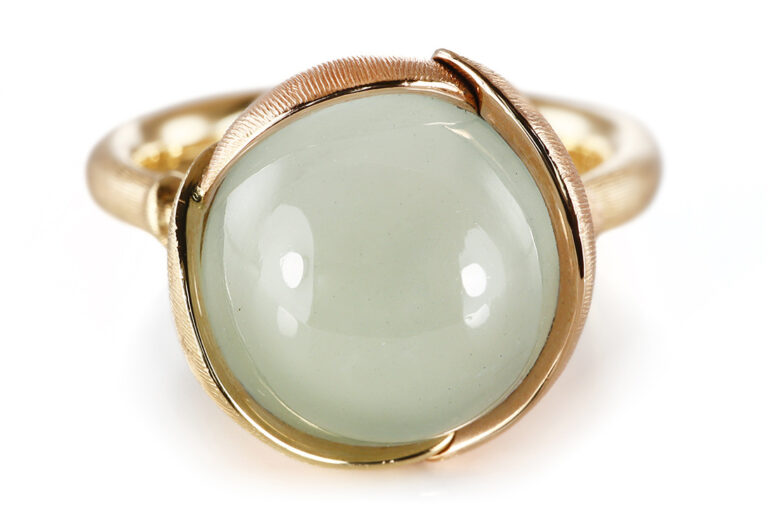 NEU Ring Ole Lynggaard Lotus No2 Aquamarin Gr 53 [BRORS 20917]