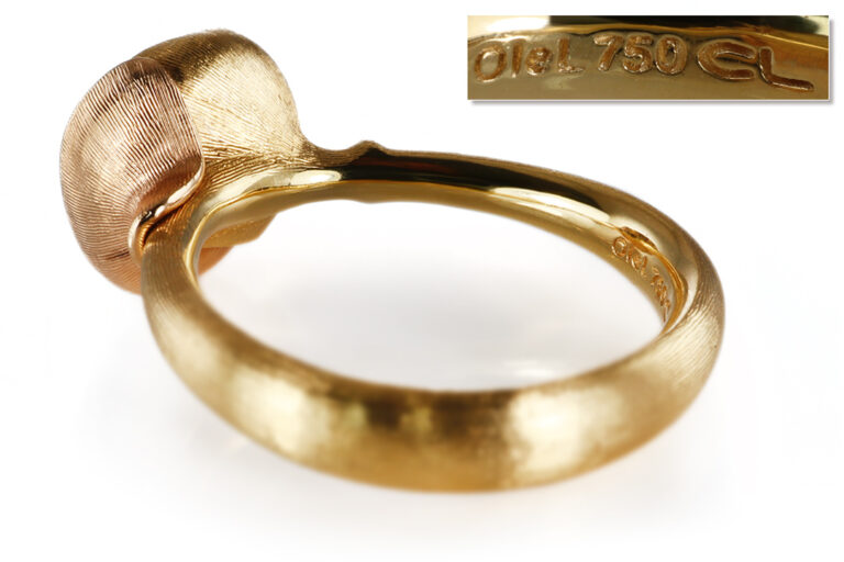 NEU Ring Ole Lynggaard Lotus No1 Mondsten Weiß Gr 52 [BRORS 20918]