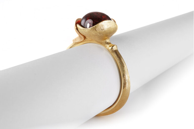 NEU Ring Ole Lynggaard Lotus No1 Turmalin / Rubelith Gr 54 [BRORS 20920]