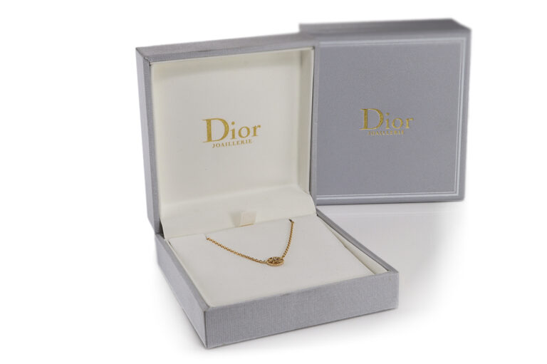 Collier Dior Rose des Vents 1 Brillant 750 Gelbgold [BRORS 20926]