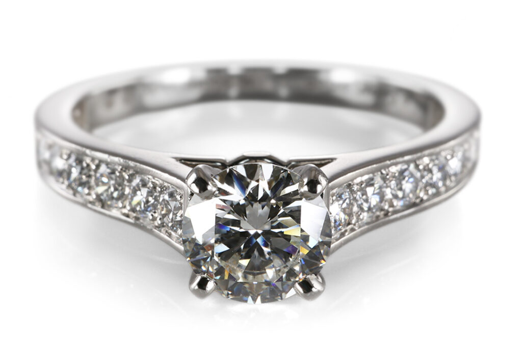 Cartier Verlobungsring 21 Brill 1,93 ct TW/VS/VS1 950 Platin Gr 58 [BRORS 20931]