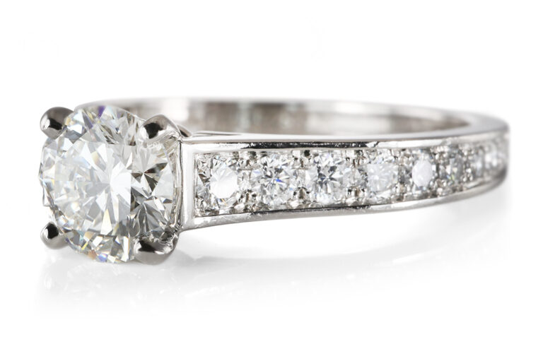Cartier Verlobungsring 21 Brill 1,93 ct TW/VS/VS1 950 Platin Gr 58 [BRORS 20931]