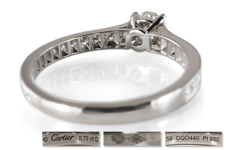 Cartier Verlobungsring 21 Brill 1,93 ct TW/VS/VS1 950 Platin Gr 58 [BRORS 20931]