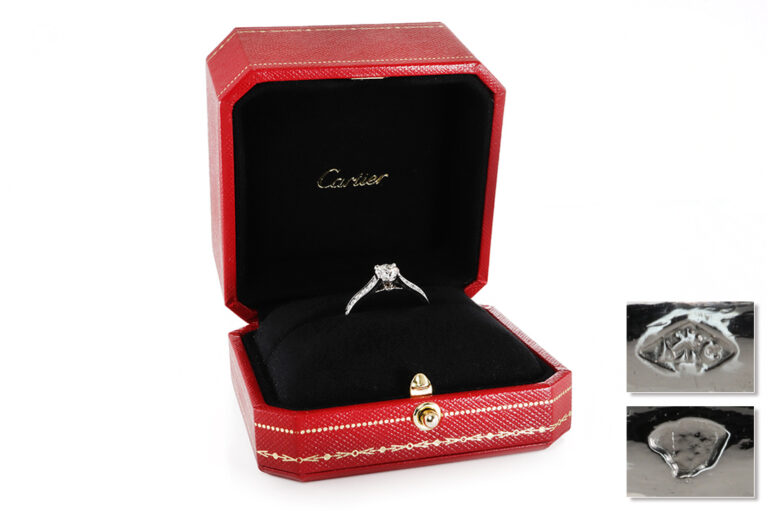 Cartier Verlobungsring 21 Brill 1,93 ct TW/VS/VS1 950 Platin Gr 58 [BRORS 20931]