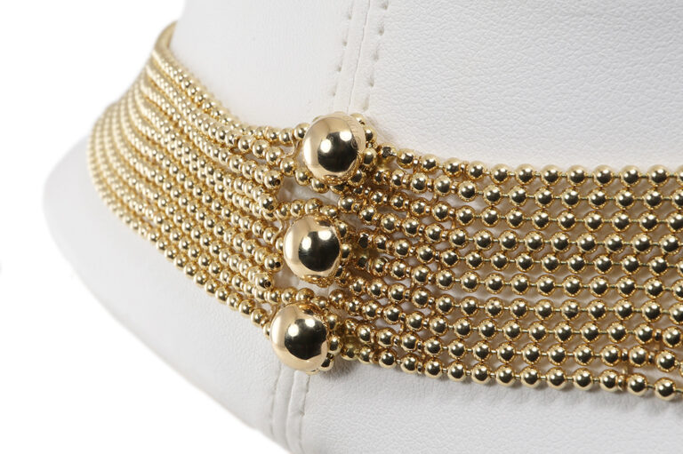 Cartier Draperie De Decollete 10-reihig 15 Brillanten 750 Gelbgold [BRORS 20958]